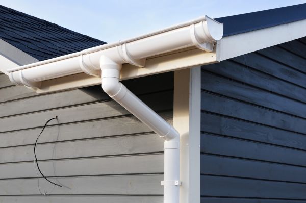 PVC Rain Gutter Installation in Piqua
